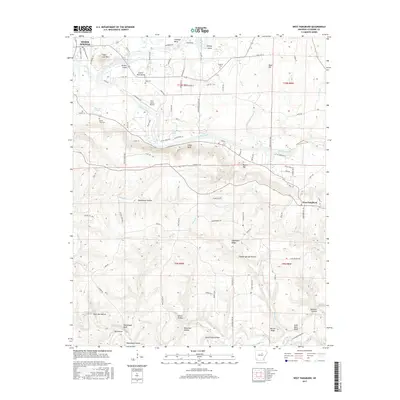 2017 Map of West Pangburn, 2017 Print