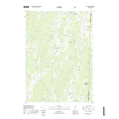 2018 Map of West Pawlet, 2018 Print