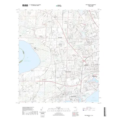 2018 Map of West Pensacola, 2018 Print