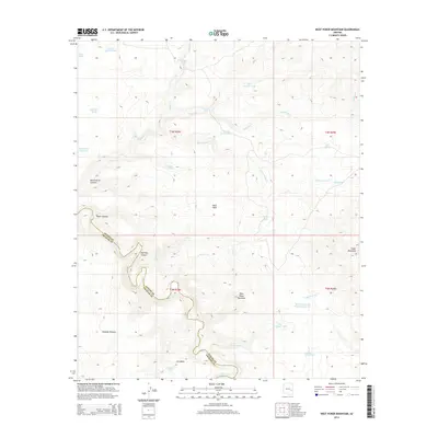 2014 Map of West Poker Mountain, 2014 Print