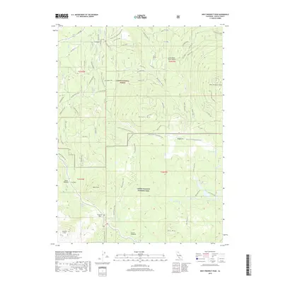 2018 Map of West Prospect Peak, 2018 Print