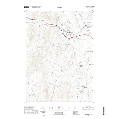 2018 Map of West Rutland, 2018 Print