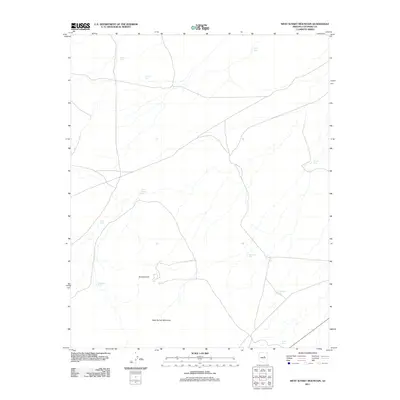 2011 Map of West Sunset Mountain, 2011 Print