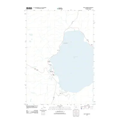 2012 Map of West Thumb, 2012 Print