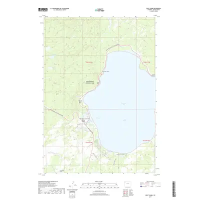 2017 Map of West Thumb, 2017 Print