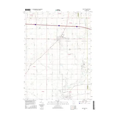 2016 Map of West Unity, 2016 Print