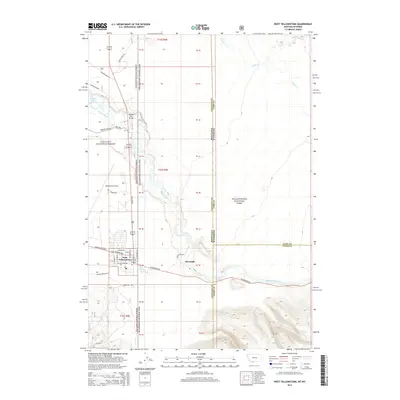 2014 Map of West Yellowstone, 2014 Print