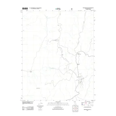 2012 Map of Westgard Pass, 2012 Print