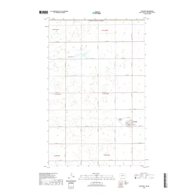 2020 Map of Westhope, 2020 Print