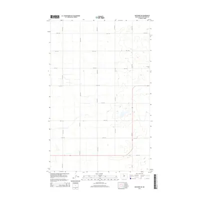 2014 Map of Westhope SW, 2014 Print