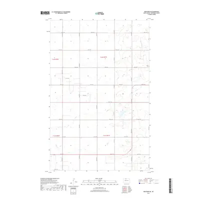 2017 Map of Westhope SW, 2017 Print