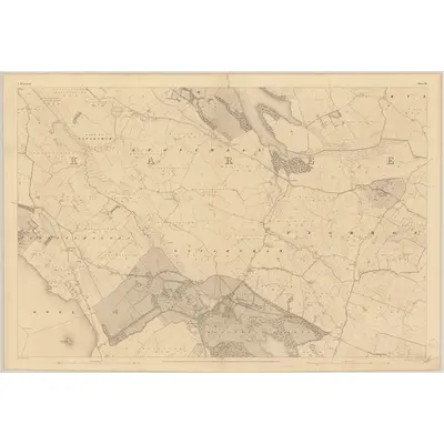 1837 Map of Westmeath - Sheet 12, 1838 Print