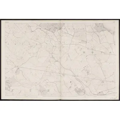 1838 Map of Westmeath - Sheet 18, 1863 Print
