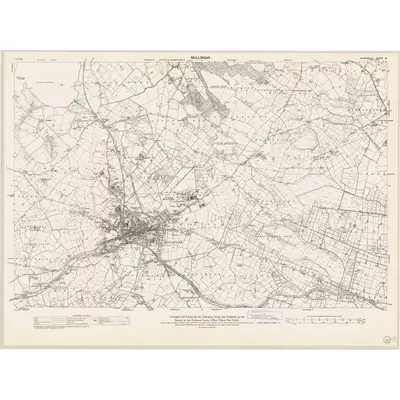 1953 Map of Westmeath - Sheet 19, 1965 Print