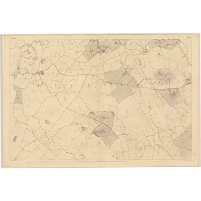 1837 Map of Westmeath - Sheet 24, 1838 Print