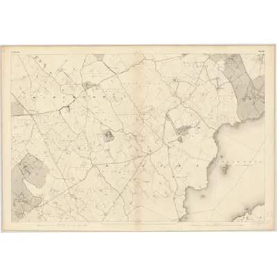 1837 Map of Westmeath - Sheet 25, 1838 Print