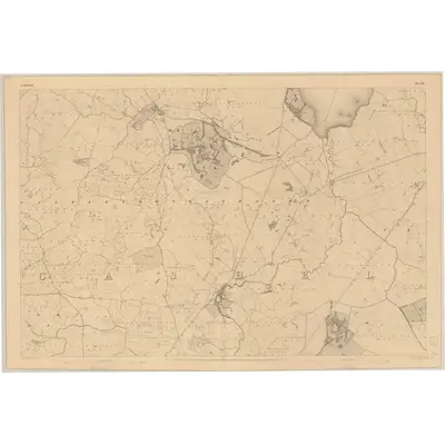 1837 Map of Westmeath - Sheet 32, 1838 Print