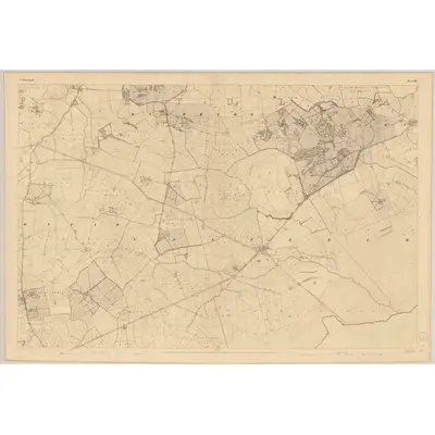 1837 Map of Westmeath - Sheet 33, 1838 Print