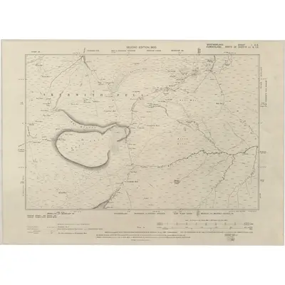 1897 Map of Westmorland I.SE, 1900 Print