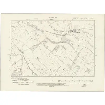 1913 Map of Westmorland IV.NE, 1920 Print