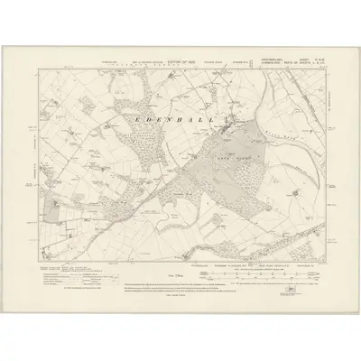 1913 Map of Westmorland IV.NW, 1920 Print