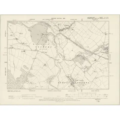 1897 Map of Westmorland IV.SE, 1900 Print