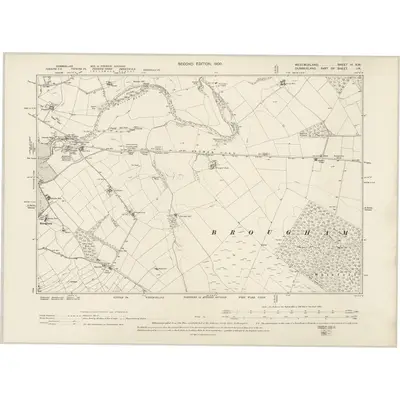1897 Map of Westmorland IV.SW, 1900 Print
