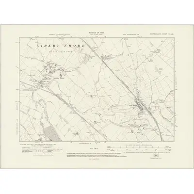 1912 Map of Westmorland IX.NW, 1920 Print