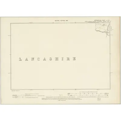 1897 Map of Westmorland L.NE, 1899 Print