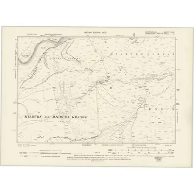 1897 Map of Westmorland V.NE, 1900 Print