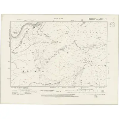 1911 Map of Westmorland V.NE, 1919 Print