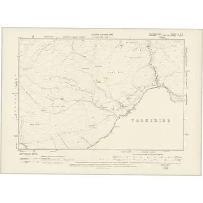 1897 Map of Westmorland VI.SE, 1899 Print