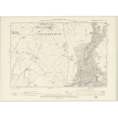 1897 Map of Westmorland VII.NE, 1899 Print