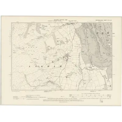 1897 Map of Westmorland VII.SE, 1899 Print