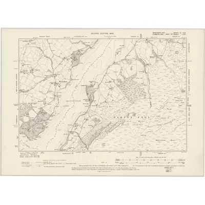 1897 Map of Westmorland VII.SW, 1900 Print