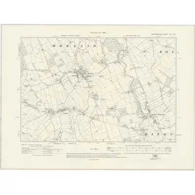 1913 Map of Westmorland VIII.SE, 1920 Print