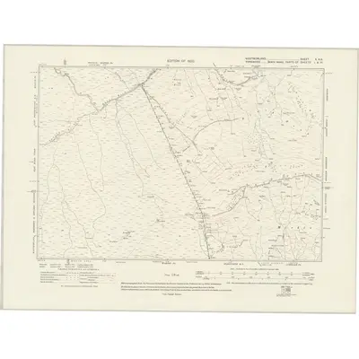 1911 Map of Westmorland X.NE, 1920 Print