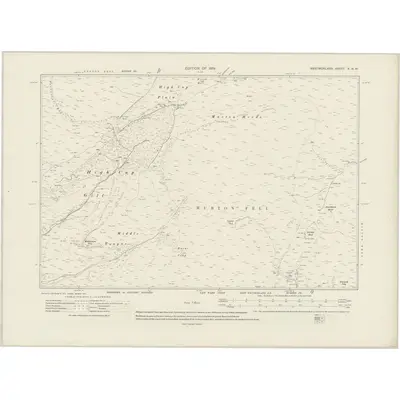 1911 Map of Westmorland X.NW, 1920 Print
