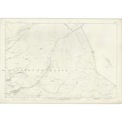 1859 Map of Westmorland X (XI), 1863 Print