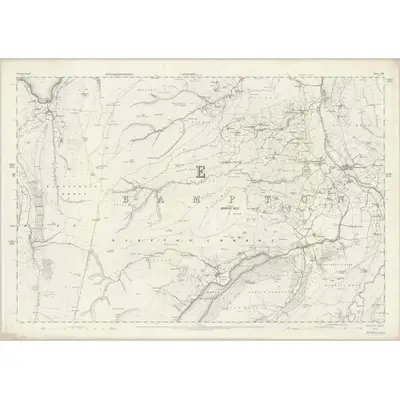 1860 Map of Westmorland XIII, 1863 Print