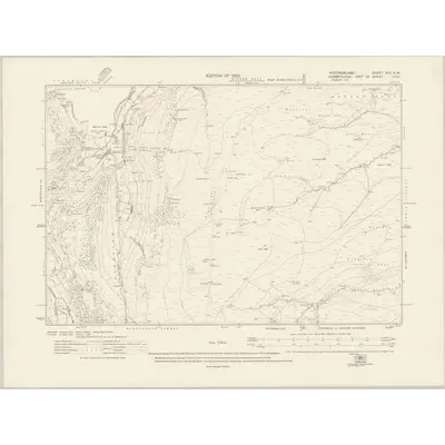 1911 Map of Westmorland XIII.NW, 1920 Print