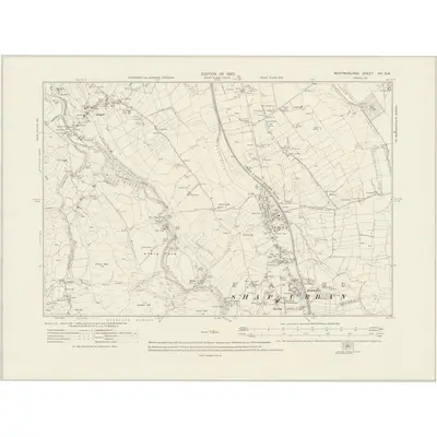 1913 Map of Westmorland XIV.SW, 1920 Print