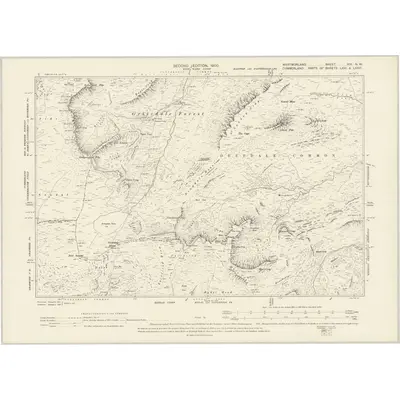 1897 Map of Westmorland XIX.NW, 1900 Print