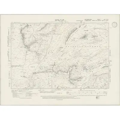 1913 Map of Westmorland XIX.NW, 1946 Print