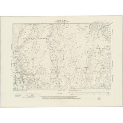 1911 Map of Westmorland XIX.SW, 1919 Print