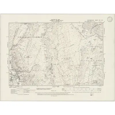 1911 Map of Westmorland XIX.SW, 1946 Print