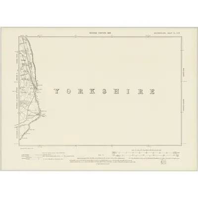 1896 Map of Westmorland XL.NW, 1899 Print
