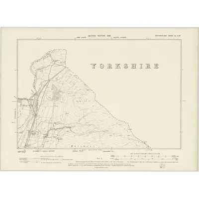 1896 Map of Westmorland XL.SW, 1899 Print