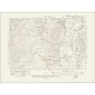 1912 Map of Westmorland XLI.NE, 1920 Print