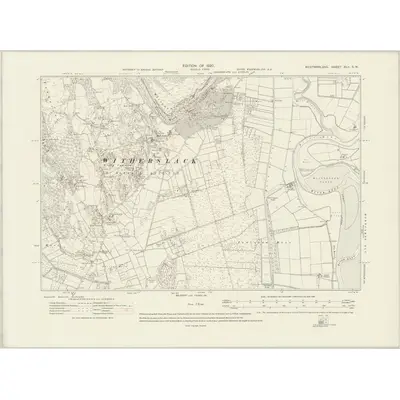 1912 Map of Westmorland XLII.SW, 1920 Print